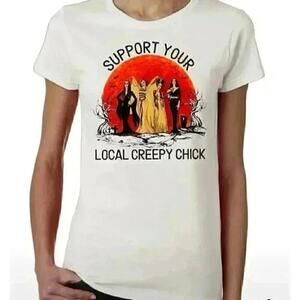 Support Your Local Creepy Chick T-shirts Horror New Sz M